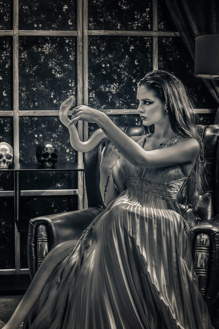 фотосесия със змии